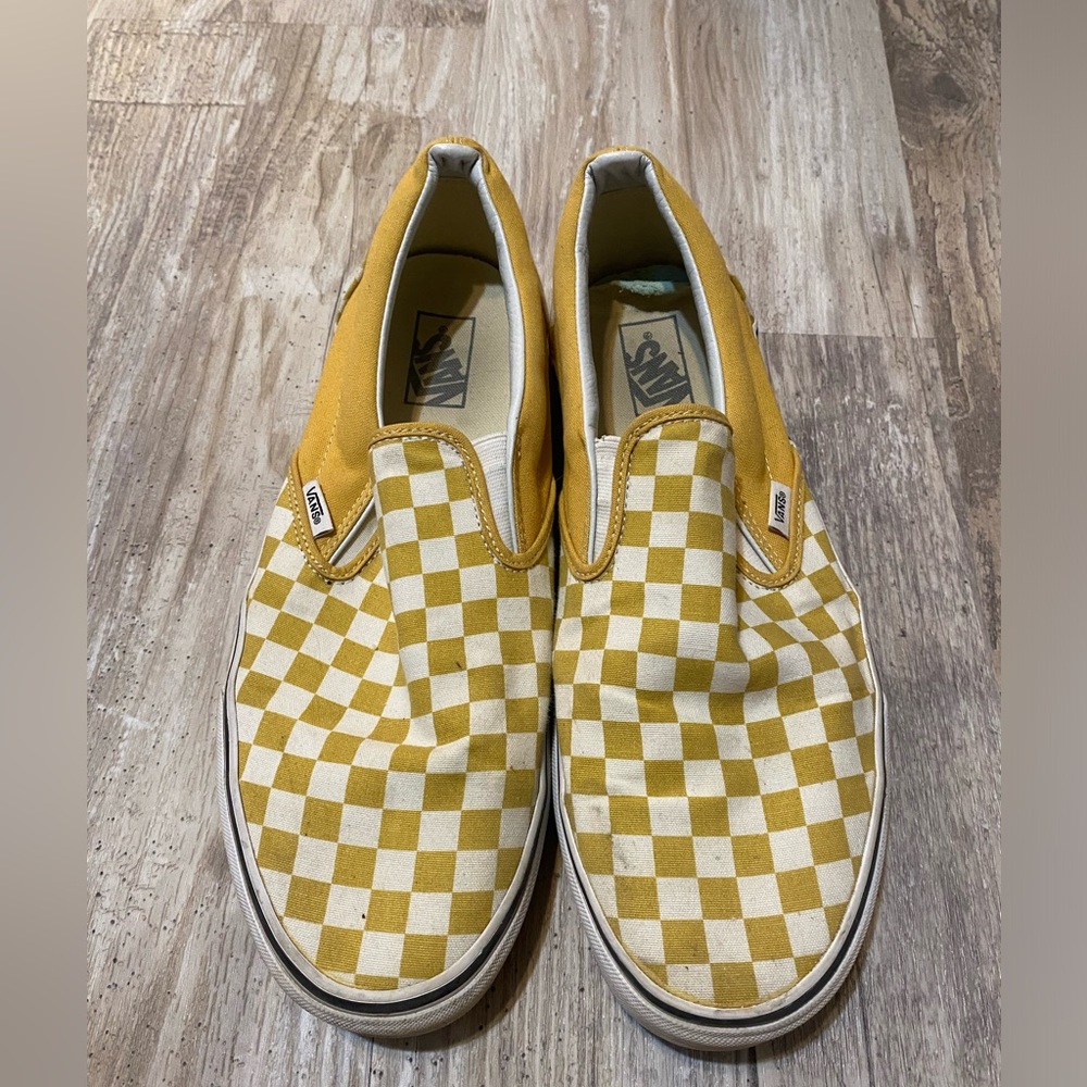 Yellow Checkered Vans